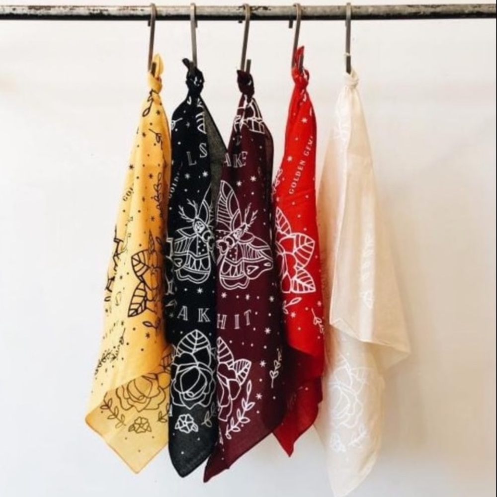 Burgundy Bandana - Picture 2 of 5